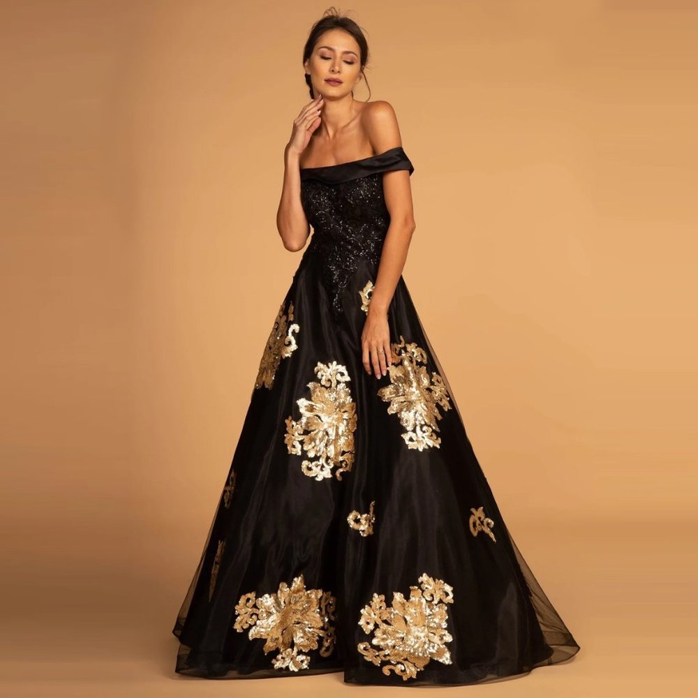 GLS Collective GL2542 Black Special Occasion Dress